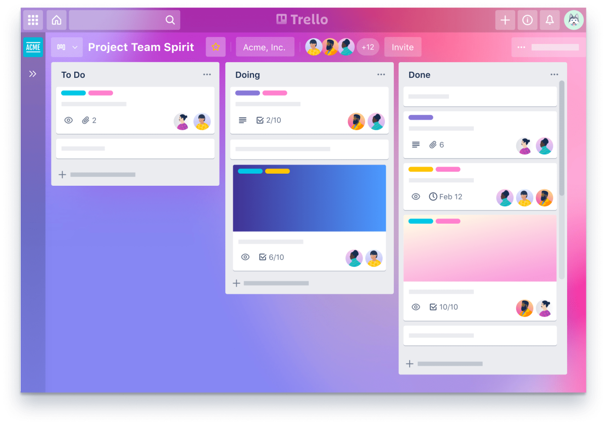 Trello Digital Marketing Tool